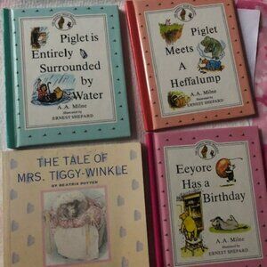 Three mini thin childrens Pooh Books